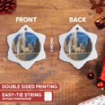 thumbnail image 3 of 3drose, Downtown Dallas Texas, 3 inch Snowflake Porcelain Ornament, 3 of 7