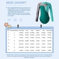 thumbnail image 7 of CHICTRY Kids Girls Long Sleeve Stand Collar Dancewear Hollow Back Shiny Rhinestone Gymnastic Dance Leotard Green-A 4, 7 of 7