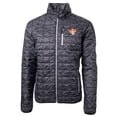 thumbnail image 2 of Men's Cutter & Buck  Black Texas Longhorns Vault Rainier PrimaLoft Eco Insulated Full-Zip Puffer Jacket, 2 of 3