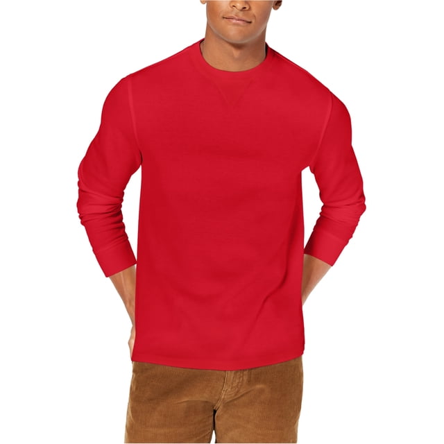 Club Room Chandail en Molleton Flatback pour Hommes, Rouge, Petit