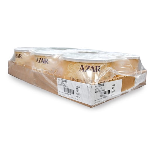 (Price/Case)Azar Dry Roasted Unsalted With Peanut Mixed Nut #5 Can -6 Per Case