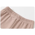 thumbnail image 5 of asjyhkr Boys Girls Outfits 2 Piece Long Sleeve T-Shirts Thermal Slim Straight Pants Base Layer Homewear Outfit Sets(11-12 Years,Khaki), 5 of 7