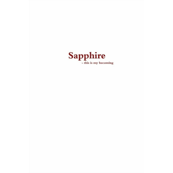 Sapphire, (Paperback)