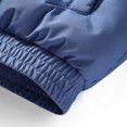 thumbnail image 6 of XMMSWDLA Deals Clearance Mens Plus Top Solid Casual Thicken Zipper Stand-up Collar Keep Warm Jacket Coats, 6 of 8