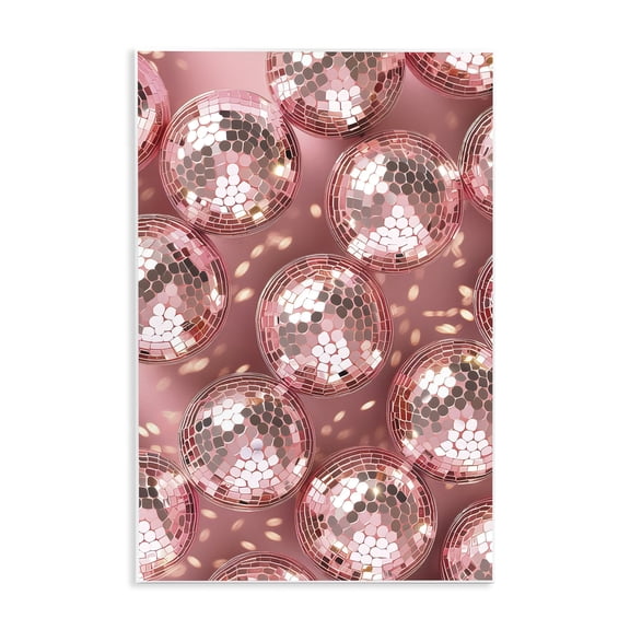 Stupell Industries Art Deco Disco Ball Shimmer Pattern Wall Plaque Art, 10 x 15, by LSR Design Studio