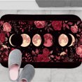 thumbnail image 3 of 1pc The Phases of the Moon Absorbent Non-Slip Bathroom Thickened Flannel Rug Decor,Soft,Quick Drying,Suitable For Indoor/outdoor Use,Bathrooms,Bedrooms,Kitchens,Terrace,Laundry Rooms,16"x24", 3 of 9
