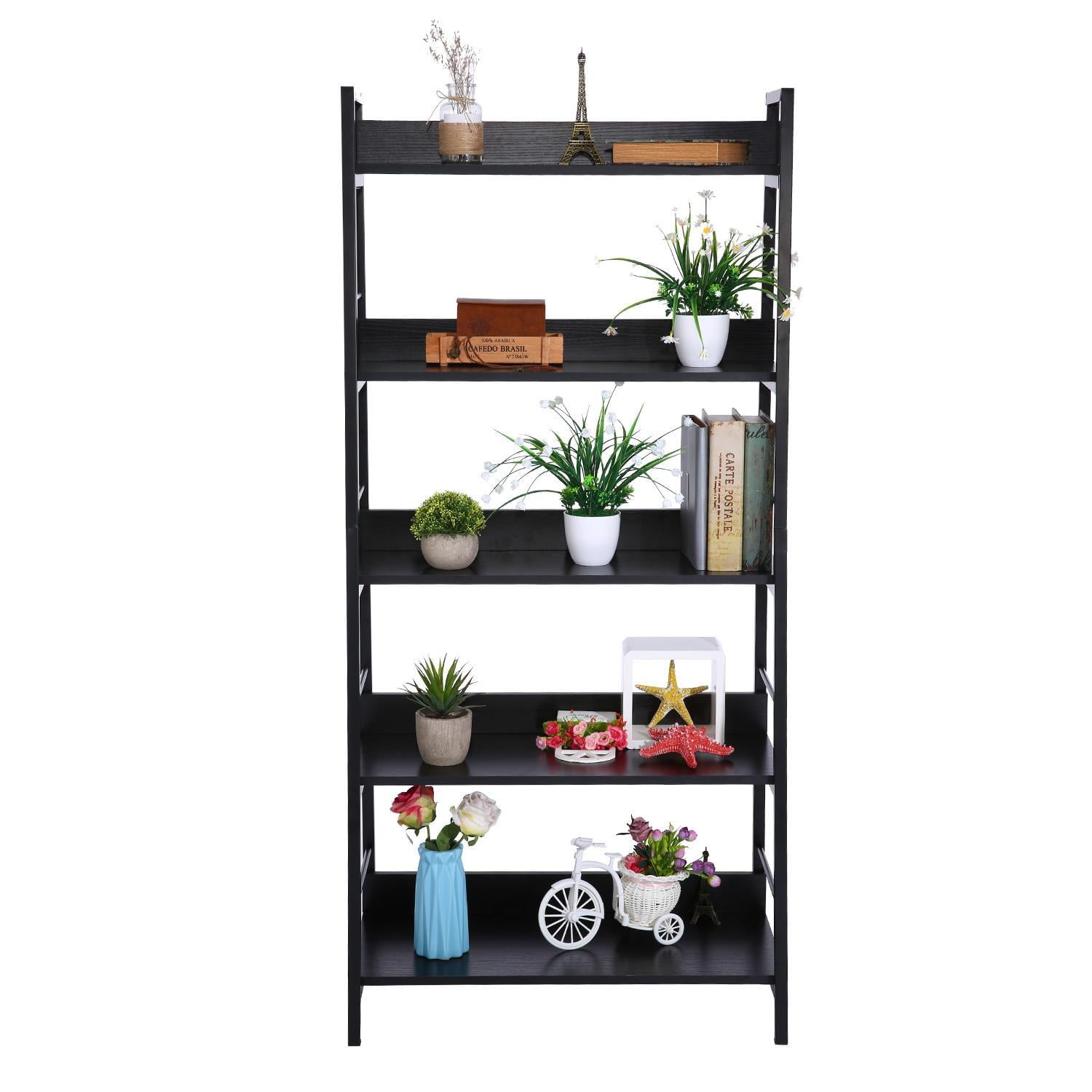 5 shelf trestle bookcase