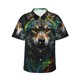 thumbnail image 1 of Fotbe Realistic Style Colorful Wolf Camisa Hawaiana para Hombre Unisex – Camisa Casual de Verano con Botones de Manga Corta de Algodón y Lino,XX-Large, 1 of 7