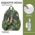 thumbnail image 5 of Aloha Jungle Leaves Waterproof Backpack - Breathable Padded School Bag with Chest Strap for Commuters, 5 of 5