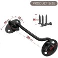 thumbnail image 2 of 2Pcs Cabin Hook Gate Hook Lock,100mm Stainless Steel Heavy Duty Gate Latch, Hook and Eye Latch for Garage,Door,Window(4Inch), 2 of 5