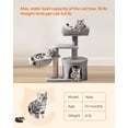 thumbnail image 3 of Torre pequeña Cat Tree Feandrea UPCT59W con rascador, 3 of 8