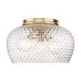 thumbnail image 7 of Golden Lighting Adeline 3-light Flush Mount in Matte Black, 7 of 7