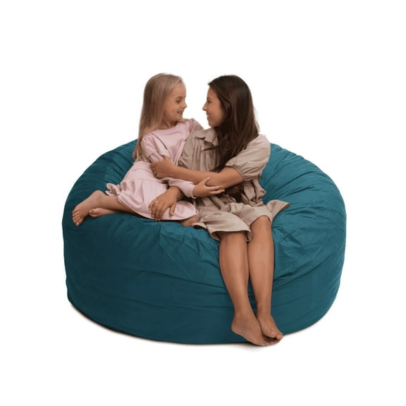 Ultimate Sack 5000 (5 ft.) Bean Bag Chair in multiple colors: Giant Foam-Filled Furniture - Machine Washable Covers, Double Stitched Seams, Durable Inner Liner. (5000, Cloud Suede)