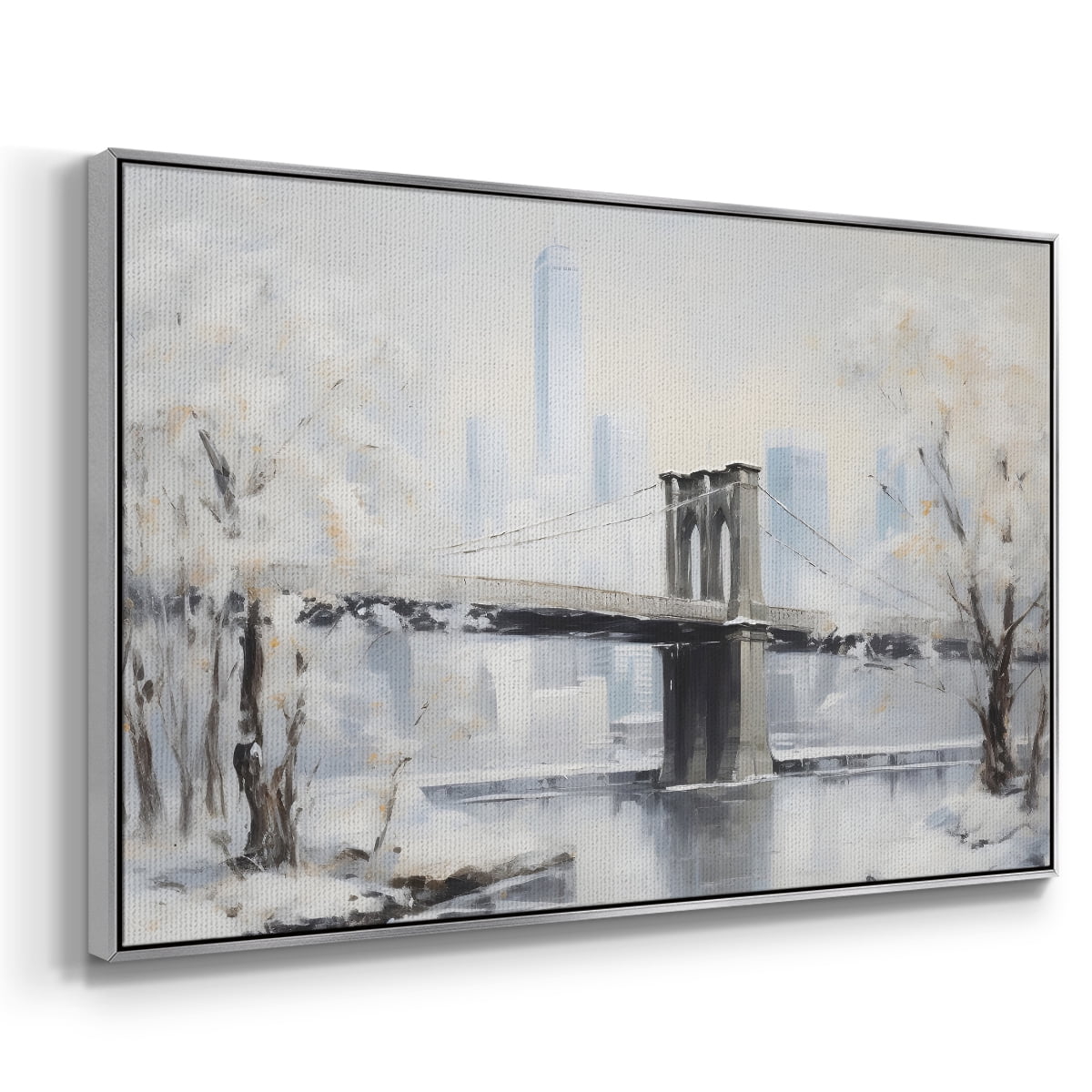 Vintage Landscape-CCXXII By Wexford Home Framed in Silver Wood Gallery Wrapped Canvas 27 in. x 41 in.