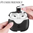 thumbnail image 2 of Étui de Recharge Compatible avec Airpods Pro, Étui à Rabat en Cuir avec Long Cordon Noir, 2 of 5