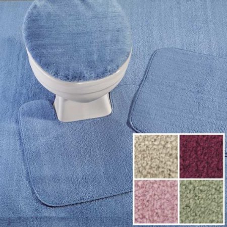 REFLECTIONS WALL TO WALL BATHROOM CARPET, CUT TO FIT, 5' X 6' PERIDOT (Best Wall To Wall Carpet)