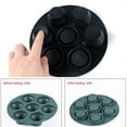 thumbnail image 6 of Round Silicone Tray,1 Pack Silicone Egg Bite Molds for Air Fryer,Silicone Baking Mould Tray,Nonstick 7 Cups Air Fryer Muffin Pan for Baking Egg Bite,Mini Muffins,Tart,Mini Cupcake and Quiche(Grey), 6 of 8