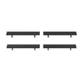 thumbnail image 4 of Furinno Rossi 23-Inch Wall Mounted Floating Display Shelves, Espresso, Set of 4, 4 of 5