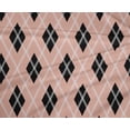 thumbnail image 4 of oneOone Polyester Lycra Peach Fabric Argyle Check Sewing Fabric By The Yard Printed Diy Clothing Sewing Supplies 56 Inches Wide, 4 of 4