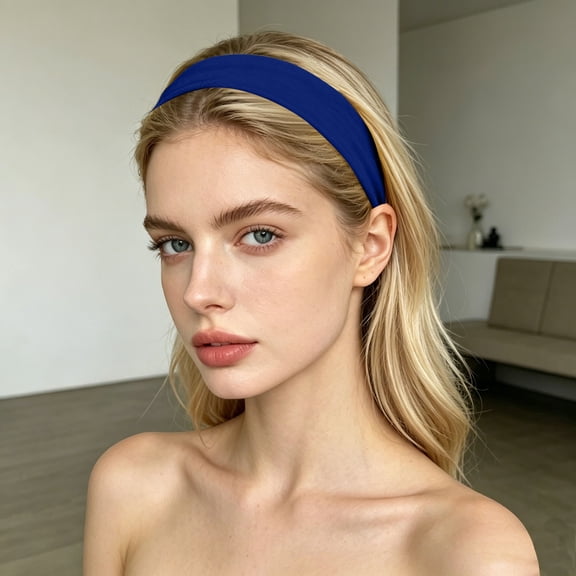 Certgust Fascinator Wide Headbands for Women 6 Pack Elastic Stretchy Sweatbands Soft Sports Thin Headband Fashion Headbands for Women