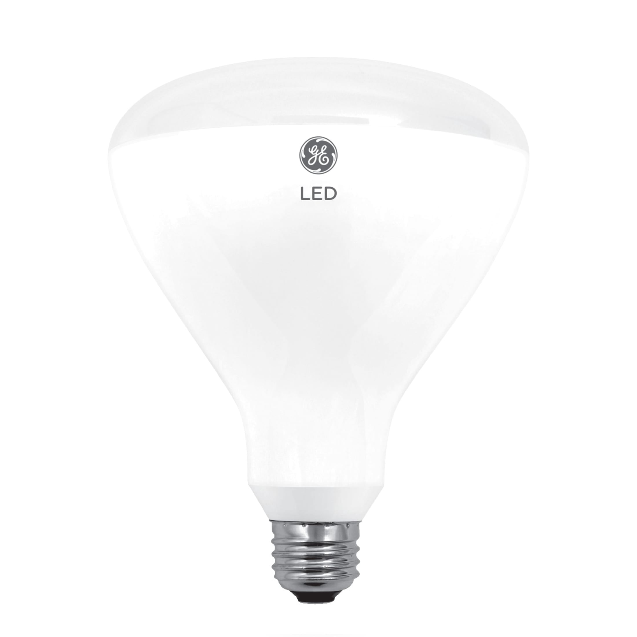 (2 pack) GE LED Light Bulb, 65 Watt, Soft White, BR40 Floodlight, Medium Base, Frosted Finish, 13yr