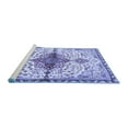 thumbnail image 2 of Ahgly Company Machine Washable Indoor Round Persian Blue Traditional Area Rugs, 7' Round, 2 of 4