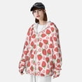 thumbnail image 3 of Lsque Strawberry Flower UPF 50+ Lightweight Sun Protection Men's Women's Long Sleeve Shirt, Hoodie Performance -3X-Large, 3 of 9