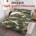 thumbnail image 4 of ZIATUBLES Camouflage Printed Full Size Duvet Cover Set, 3-Piece Soft Breathable Bed Linens with 1 Duvet Cover and 2 Pillowcases, Zipper Closure, Dorm Bedroom Bedding Decor, 4 of 8