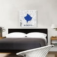 thumbnail image 2 of ARTCANVAS Kosovo on World Map Canvas Art Print - Size: 26" x 26" (0.75" Deep), 2 of 4
