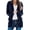Dark blue, variant on Women's Long Sleeve Cable Knit Cardigan Open Front Button Down Knitwear Sweater Coat