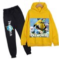 thumbnail image 3 of Conjunto de sudadera y pantalones con capucha de polar con estampado infantil de Palworld, conjunto deportivo de 2 piezas adecuado para conjuntos de niños y niñas, 3 of 5