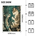 thumbnail image 3 of WOBOGO Cat and Dragon Drawing Notebook College Horizontal Grid Paper Ink Spill Resistant Water Resistant Cover 8.3x5.7x0.4in, 3 of 8