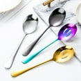 thumbnail image 1 of Yesbay Colorful Stainless Steel Spoon Serving Colander Cutlery Tableware Accessories,Multicolor, 1 of 8