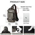 thumbnail image 2 of Bandolera SEAFEW Mini para hombre y mujer de nailon impermeable, 2 of 6