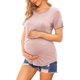 thumbnail image 5 of Ekouaer Women's Maternity Shirts Short Sleeves Nursing Tops 3 Pack Double Laye Breastfeeding Tees Pregnancy Clothes S-XXL, 5 of 5