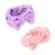 thumbnail image 1 of Paquete de 2 diademas cosméticas de franela, lazo elástico para el cabello con lazo para lavar , , maquillaje de spa, rosa, morado Macarena Diadema de maquillaje para mujer, 1 of 6