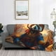 thumbnail image 2 of Fotbe Prairie Meditating Raccoon Manta de Franela con Estampado, Manta Ultrasuave para Cama, Sofá, Auto, Hipoalergénica y Antibolitas-50"x40", 2 of 6