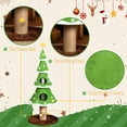 thumbnail image 3 of 59in Large Tall Christmas Tree Cat Tower - 2 Cat Houses, Soft Fleece, Teaser Toy, Sisal Scratching Post, Multi-Level Activity Center for Cats, 3 of 14