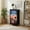 Color-4, variant on 4 Drawer Vertical Storage Dresser Portugal Algarve Autumn twilight landscapes palm trees Pink romantic with Wood Top Fabric Pull Drawers