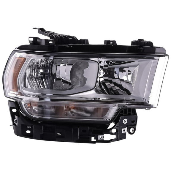 Headlight Compatible with 2019-2022 Ram 2500 3500 Right Passenger Halogen With bulb(s)