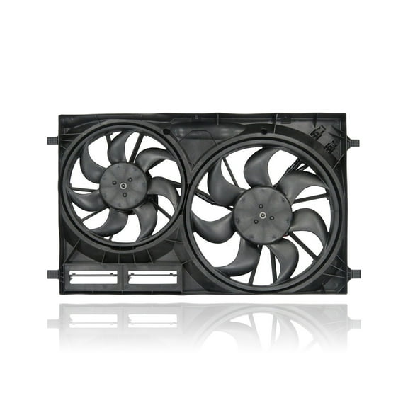 Dual Radiator and Condenser Fan Assembly - Cooling Direct Fit/For FO3115211 15-19 Ford Transit Passenger/Cargo Van 3.5L Turbo/3.7L