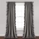 thumbnail image 1 of Lush Decor Reyna - Juego de Paneles de Cortina de Ventana con Volantes, par, 54 Pulgadas de Ancho x 84 Pulgadas de Largo, Gris, Juego de Cortinas fluidas, Cortinas románticas con Volantes para, 1 of 15