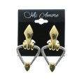 thumbnail image 2 of Mi Amore Clip-On-Earrings Gold-Tone/Silver-Tone, 2 of 2