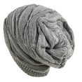 thumbnail image 4 of Tittly Beanie Winter Hats Hat Keep Cotton Hats Winter Fashion Warm Plush Unisex Knitted Skiing Caps Hats for Women Grey One Size, 4 of 9