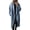 Blue, variant on Women's Brown Double Breasted Wool Coat Notch Lapel Long Sleeve Long with Pockets Fall Winter