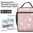 thumbnail image 4 of Funny Nurse Gift Lunch Bag – “Nurse Life” Themed Insulated Bento Tote with Cute Medical Design, Waterproof Reusable Cooler for Work, Travel, or Nursing School Essentials, 4 of 4