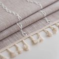 thumbnail image 2 of Cotton Linen Rectangle Tablecloth Table Cloth Heavy Weight Cotton Linen Dust-Proof Table Cover for Party Table Cover Kitchen Dinning(Rice-Coffee,110*110cm), 2 of 6