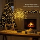 thumbnail image 2 of Nest and Flowers Table Lights Fireworks, 120 Mini Table Starburst Silver Lights, LED Christmas Starburst Firework Lamp for Dinner Indoor Christmas Party Decor (Warm*4), 2 of 7
