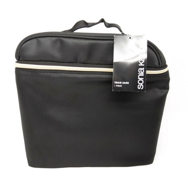 Sonia Kashuk Train Case Organizer with Golden Zippered Mesh