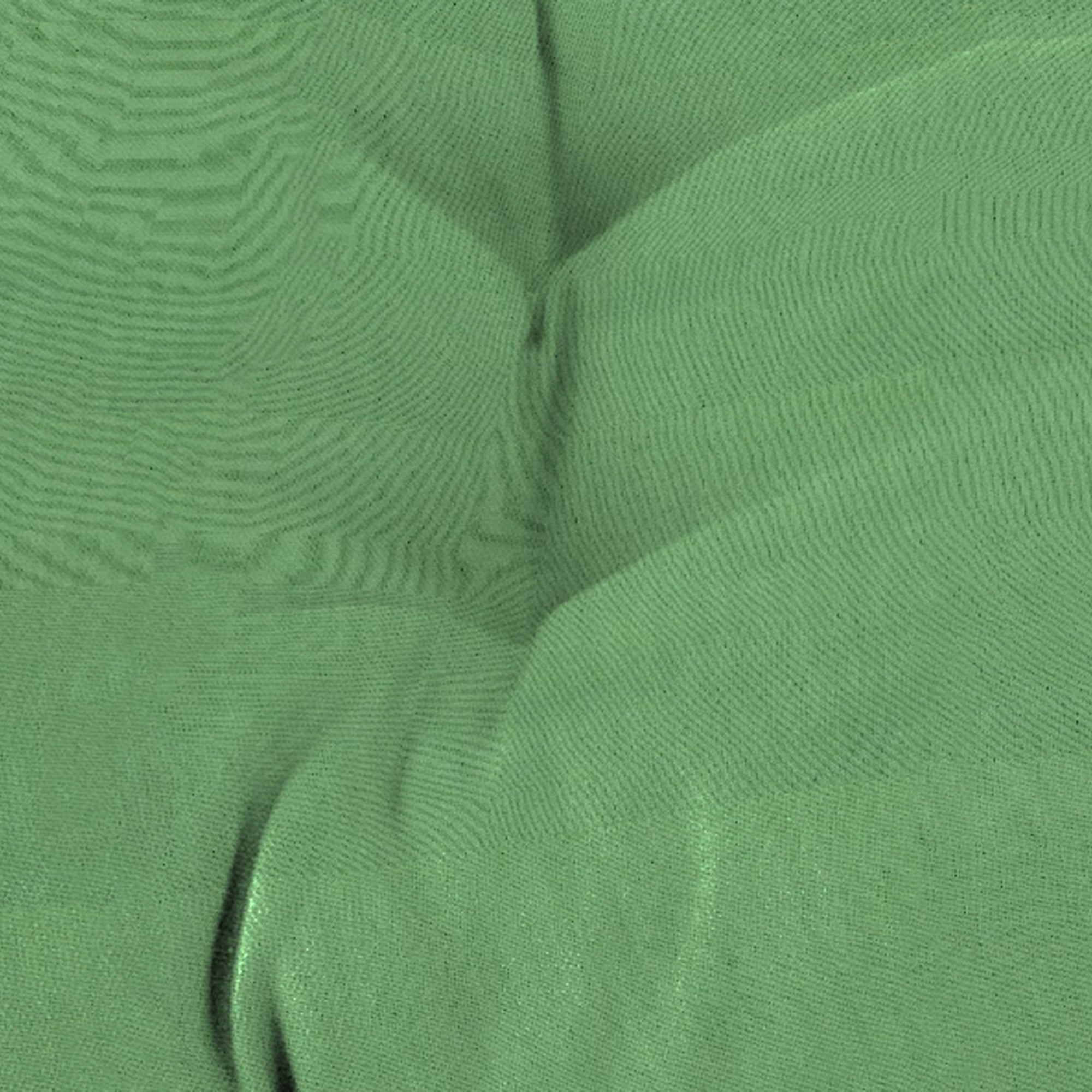 Jordan Manufacturing 43" x 19" Canvas Cucumber Green Solid Rectangular Tufted Outdoor Wicker Settee Bench Cushion with Rounded Back Corners